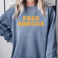 Free Shrugs Don't Care Introvert Comfort Colors Sweatshirt Blue Jean Free Shrugs Don't Care Introvert Comfort Colors Sweatshirt Blue Jean