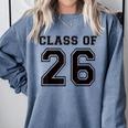 Freshman Class Of 2026 High School Senior Graduation Comfort Colors Sweatshirt Blue Jean