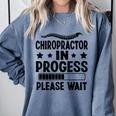 Future Chiropractor Graduation Chiropractic Student Graduate Comfort Colors Sweatshirt Blue Jean