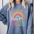 Future Class Of 2035 Preschool Graduation Pre-K Graduate Comfort Colors Sweatshirt Blue Jean