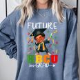 Future HBCU Grad History Boy Graduation HBCU Kids Comfort Colors Sweatshirt Blue Jean