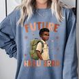 Future HBCU Grad History Month Graduation Boys Kids Comfort Colors Sweatshirt Blue Jean