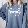 Future Lawyer Law School Graduation Law Student Comfort Colors Sweatshirt Blue Jean