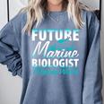 FUTURE MARINE BIOLOGIST MAKING WAVES Graduation T-Shirt Comfort Colors Sweatshirt Blue Jean