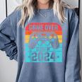 Game Over Class Of 2024 Shirt Students Graduation Comfort Colors Sweatshirt Blue Jean