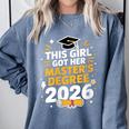 This Girl Got Her Masters Degree Graduation Mastered It 2026 Comfort Colors Sweatshirt Blue Jean