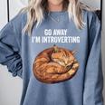 Go Away I'm Introverting Cat Introvert Men Women Girls Kids Comfort Colors Sweatshirt Blue Jean Go Away I'm Introverting Cat Introvert Men Women Girls Kids Comfort Colors Sweatshirt Blue Jean