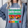 Goodbye 1st Grade First Summer Graduation Last Day Boys Comfort Colors Sweatshirt Blue Jean