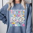 Goodbye 2nd Grade Graduation To 3rd Grade But First Summer Comfort Colors Sweatshirt Blue Jean