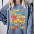 Goodbye 2nd Grade Graduation To 3rd Grade Hello Summer Kids Comfort Colors Sweatshirt Blue Jean