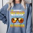 Goodbye 3rd Grade Graduation To 4th Grade First Summer Beach Comfort Colors Sweatshirt Blue Jean