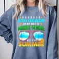 Goodbye 5th Grade Graduation To 6th Grade Hello Summer Kids Comfort Colors Sweatshirt Blue Jean