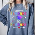 Goodbye 5th Grade Graduation Class Of 2023 Hello 6th Grade Comfort Colors Sweatshirt Blue Jean