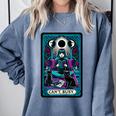 Gothic Girl Tarot Card Introverted Reader And Reading Comfort Colors Sweatshirt Blue Jean