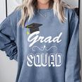 Grad Squad Cute Graduation Comfort Colors Sweatshirt Blue Jean