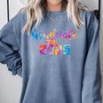 Graduate 2025 Tie Dye Graduation 2025 Class Of 2025 Senior Comfort Colors Sweatshirt Blue Jean