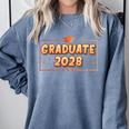 Graduate 2028 Class Of 2028 Senior Graduation Comfort Colors Sweatshirt Blue Jean