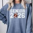 Graduate Senior Class Of 2026 Graduation American Football Comfort Colors Sweatshirt Blue Jean