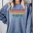 I Graduated Can I Go Back To Bed Now Graduation 2023 Comfort Colors Sweatshirt Blue Jean