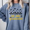 We Are Graduated Graduation Class Of 2025 Family Crew Comfort Colors Sweatshirt Blue Jean