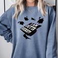 GRADUATION 2018 I AM OUTTA HERE SCHOOL MOVING UP GIFT SHIRT Comfort Colors Sweatshirt Blue Jean