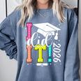 I Did It Graduation 2026 Graduate Class Of 2025 Senior 26 Comfort Colors Sweatshirt Blue Jean