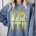 I Did It Graduation 2026 Graduate Class Of 2026 Senior 26 Comfort Colors Sweatshirt Blue Jean