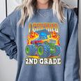 Graduation 2nd Grade Monster Truck Boys I Crushed Grad Comfort Colors Sweatshirt Blue Jean