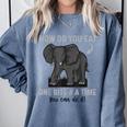 Graduation Apparel How To Eat Elephant One Bite At A Time Comfort Colors Sweatshirt Blue Jean