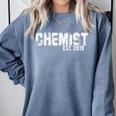Graduation For Chemists Established 2019 Shirt Comfort Colors Sweatshirt Blue Jean