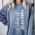 Graduation Class Of 2026 Comfort Colors Sweatshirt Blue Jean