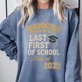 Graduation Class Of 2026 My Last First Day Of School Senior Comfort Colors Sweatshirt Blue Jean