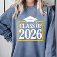 Graduation Class Of 2026 Senior 2026 Comfort Colors Sweatshirt Blue Jean