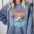 Graduation Cruise Squad 2026 Cruising Graduation Comfort Colors Sweatshirt Blue Jean