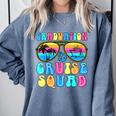 Graduation Cruise Squad Class Of 2025 Vacation Family Grad Comfort Colors Sweatshirt Blue Jean