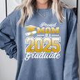 Graduation Family Matching Proud Mom Of A 2025 Graduate Comfort Colors Sweatshirt Blue Jean