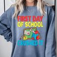 Graduation First Day Of School Crushed It Comfort Colors Sweatshirt Blue Jean