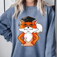 Graduation Fox School Bachelor Master Doctor Study Comfort Colors Sweatshirt Blue Jean