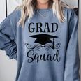 Graduation Grad Squad Comfort Colors Sweatshirt Blue Jean
