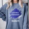 Graduation Graduated Electrical Engineering Degree Student Comfort Colors Sweatshirt Blue Jean