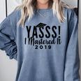 Graduation Masters For Women Comfort Colors Sweatshirt Blue Jean