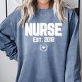 Graduation For Nurse Practitioners 2018 Nursing School Comfort Colors Sweatshirt Blue Jean