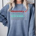 Graduation Promotion Elementary School To Junior High Comfort Colors Sweatshirt Blue Jean