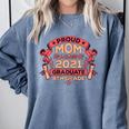 Graduation Proud Mom Of 8th Grade Graduate Comfort Colors Sweatshirt Blue Jean