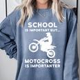 Graduation Shirt For Dirtbike Motocross Riders Comfort Colors Sweatshirt Blue Jean