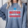 Graduation Shirt For Graduate Life Is Better When You Comfort Colors Sweatshirt Blue Jean