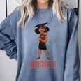 Graduation Woman Tshirt Black Melanin Masters Degree Comfort Colors Sweatshirt Blue Jean