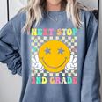 Groovy Next Stop 2nd Grade 1st Grade Graduation 2025 Premium Comfort Colors Sweatshirt Blue Jean
