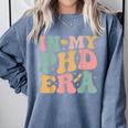 Groovy In My Phd Era Doctorate Graduation Comfort Colors Sweatshirt Blue Jean