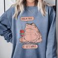 Hang In There It Gets Worse Introverts Anti Valentines Day Comfort Colors Sweatshirt Blue Jean Hang In There It Gets Worse Introverts Anti Valentines Day Comfort Colors Sweatshirt Blue Jean